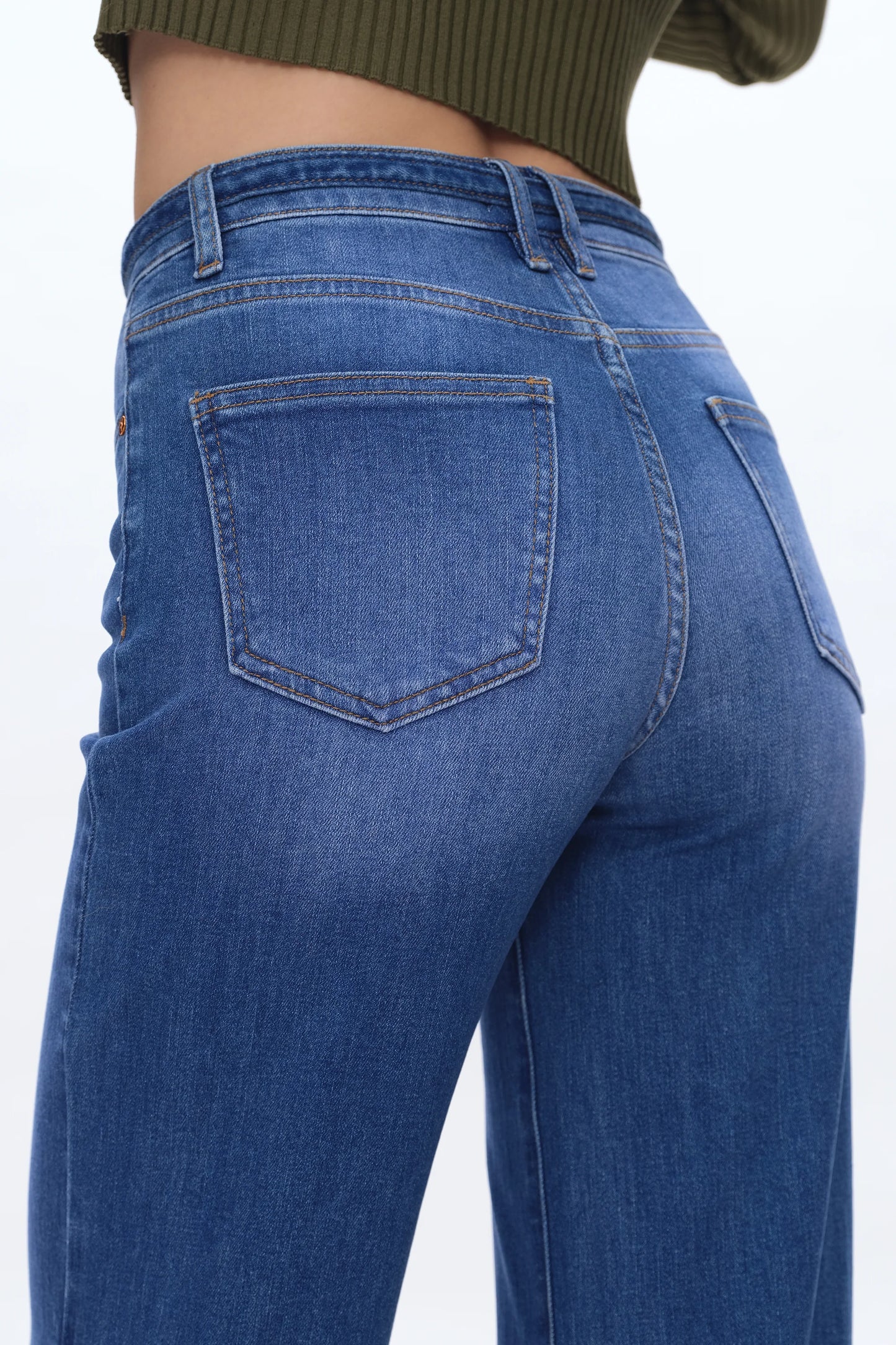 Bayeas Cloe High Rise Wide Leg Jeans in Starlight