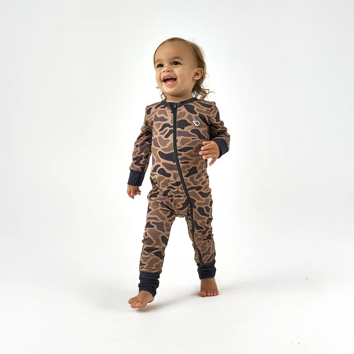 Burlebo Baby Zip Up in Gauge Camo
