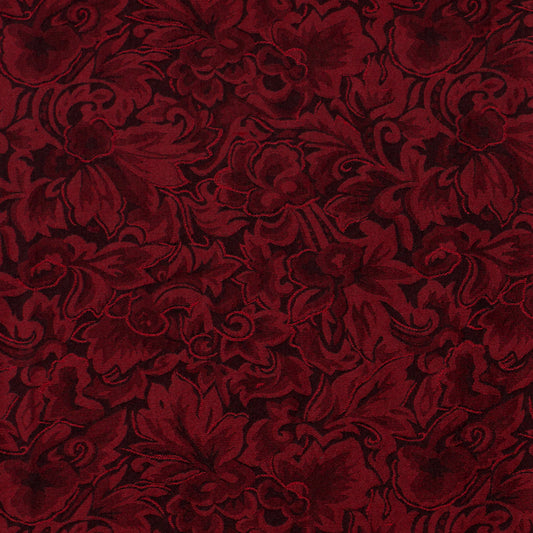 Wyoming Traders Baroque Silk Wild Rag in Cranberry