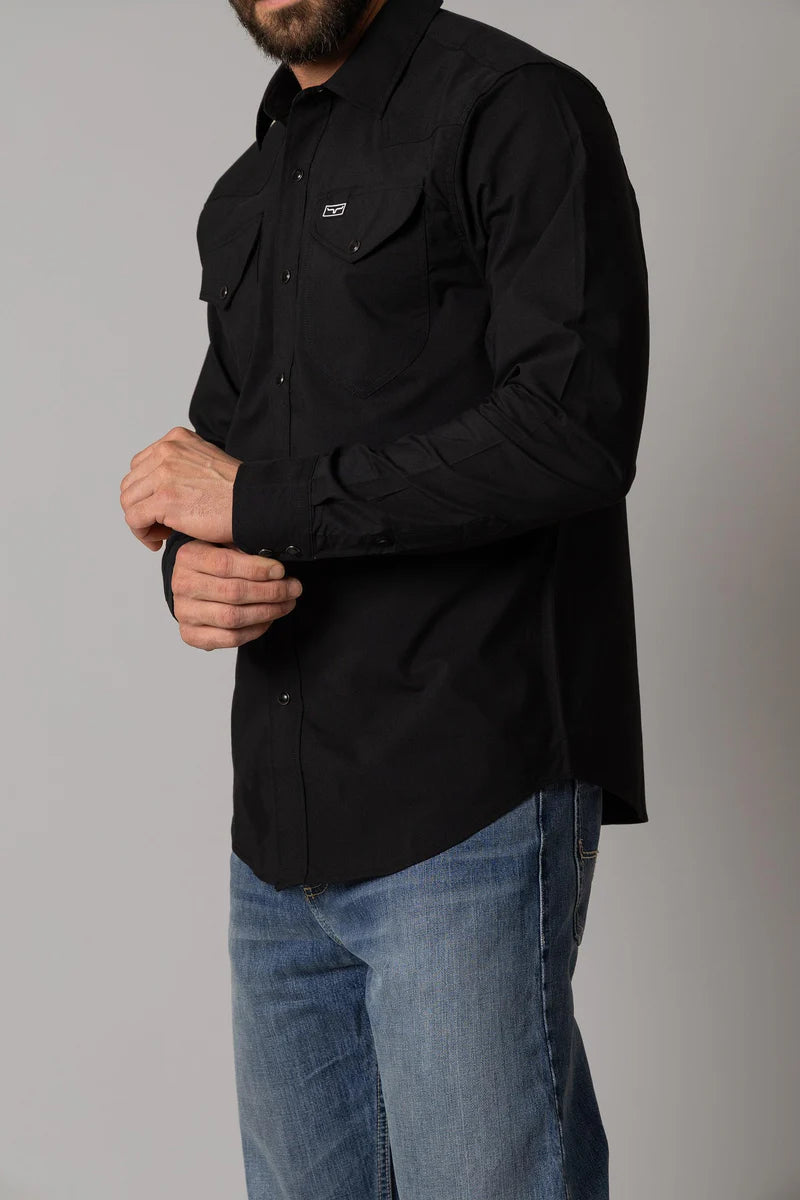 Kimes Ranch Blackout Dress Shirt in Black