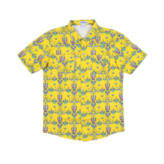 Blue Quail Desert Garden Pearl Snap Short Sleeve Shirt