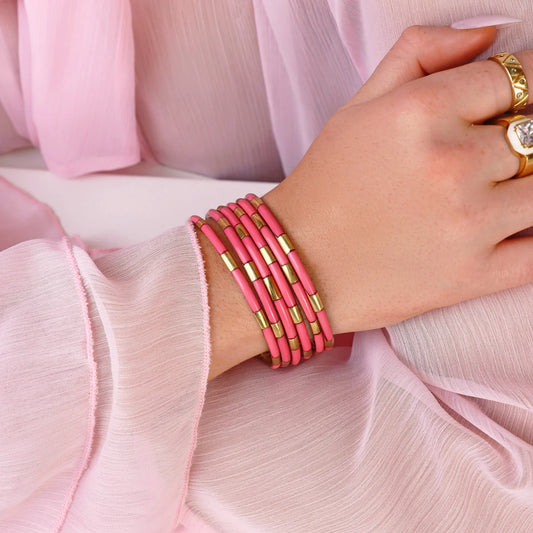 Blush Veda Bangles -Set of 6