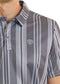 Rock & Roll Grey Striped Polo