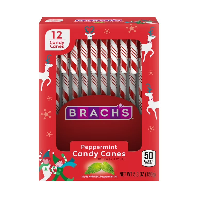 Brach's Peppermint Candy Canes 12 Count