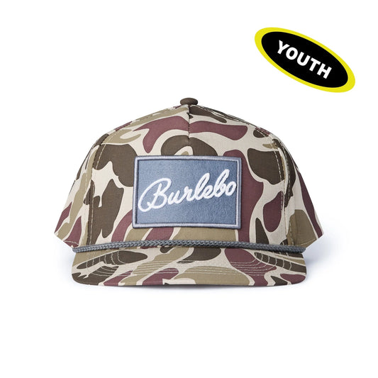 Burlebo Grey Patch Youth Cap in Camo
