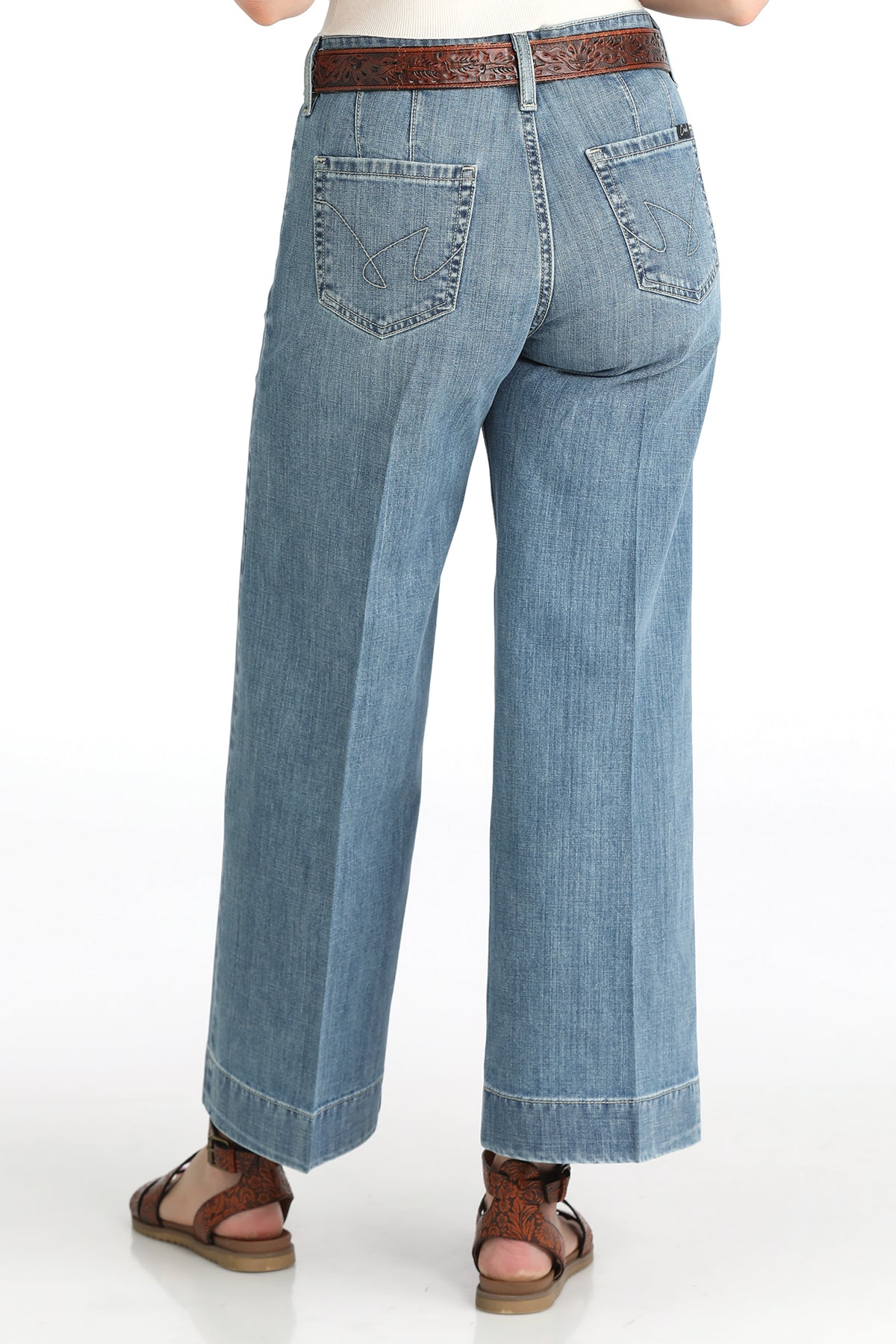 Cruel Denim Hannah Cropped Wide Leg Jeans