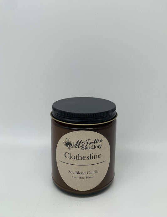 McIntire Saddlery Clothesline Candle