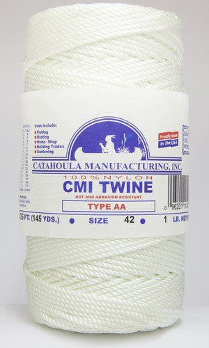 Catahoula Mfg. White Twisted Nylon Twine