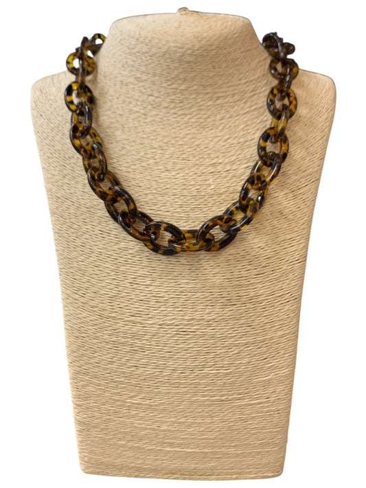 Tortoise Shell Chain Necklace