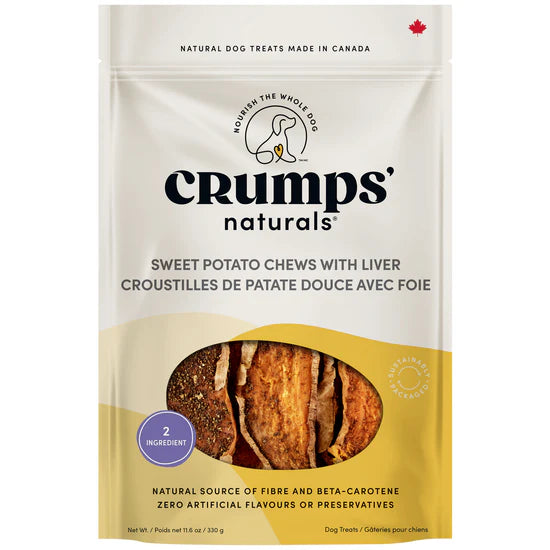 Crumps' Naturals Sweet Potato Chews with Liver