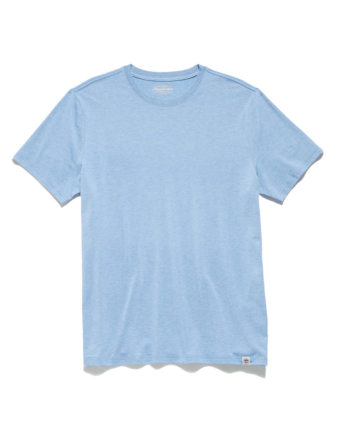 Flag & Anthem Essential Stretch Comfort Crewneck Tee in Light Blue Heather