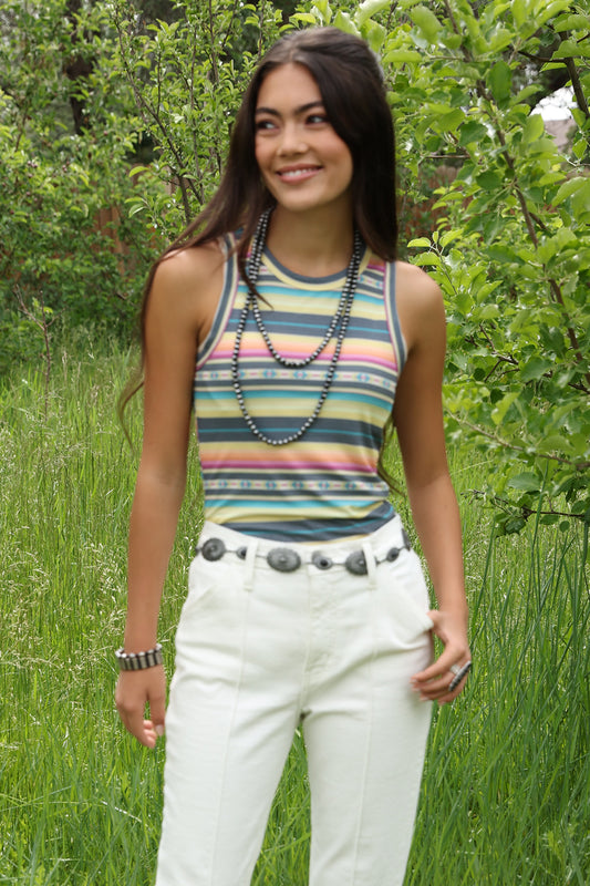Cruel Denim Serape Tank