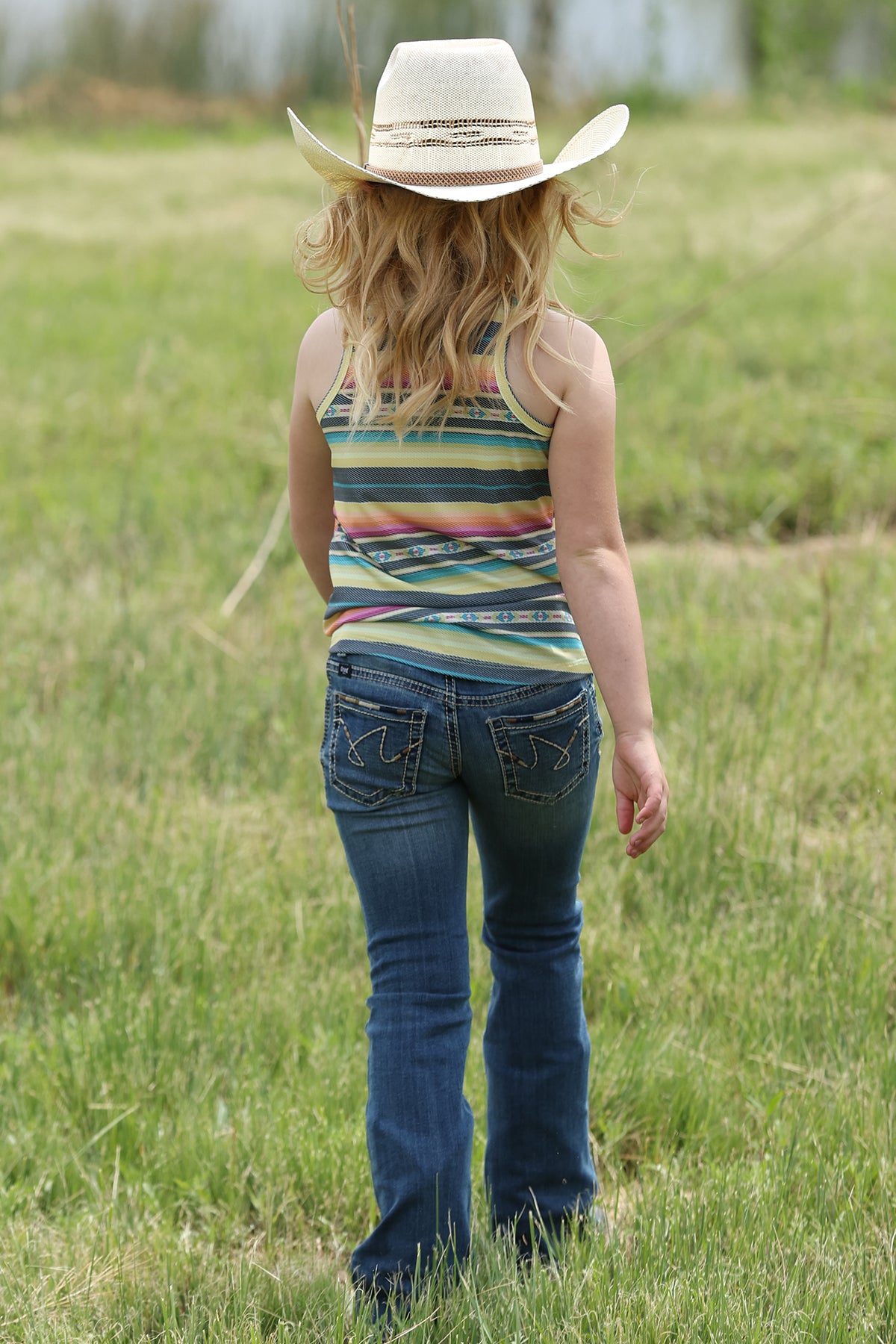 Cruel Denim Girl's Rib Knit Serape Tank