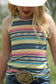 Cruel Denim Girl's Rib Knit Serape Tank