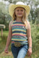 Cruel Denim Girl's Rib Knit Serape Tank