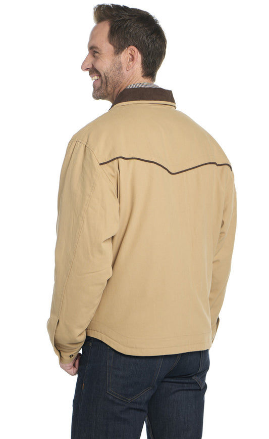 Cripple Creek Men's Canvas Ranch Jacket with Concealed Carry Pocket