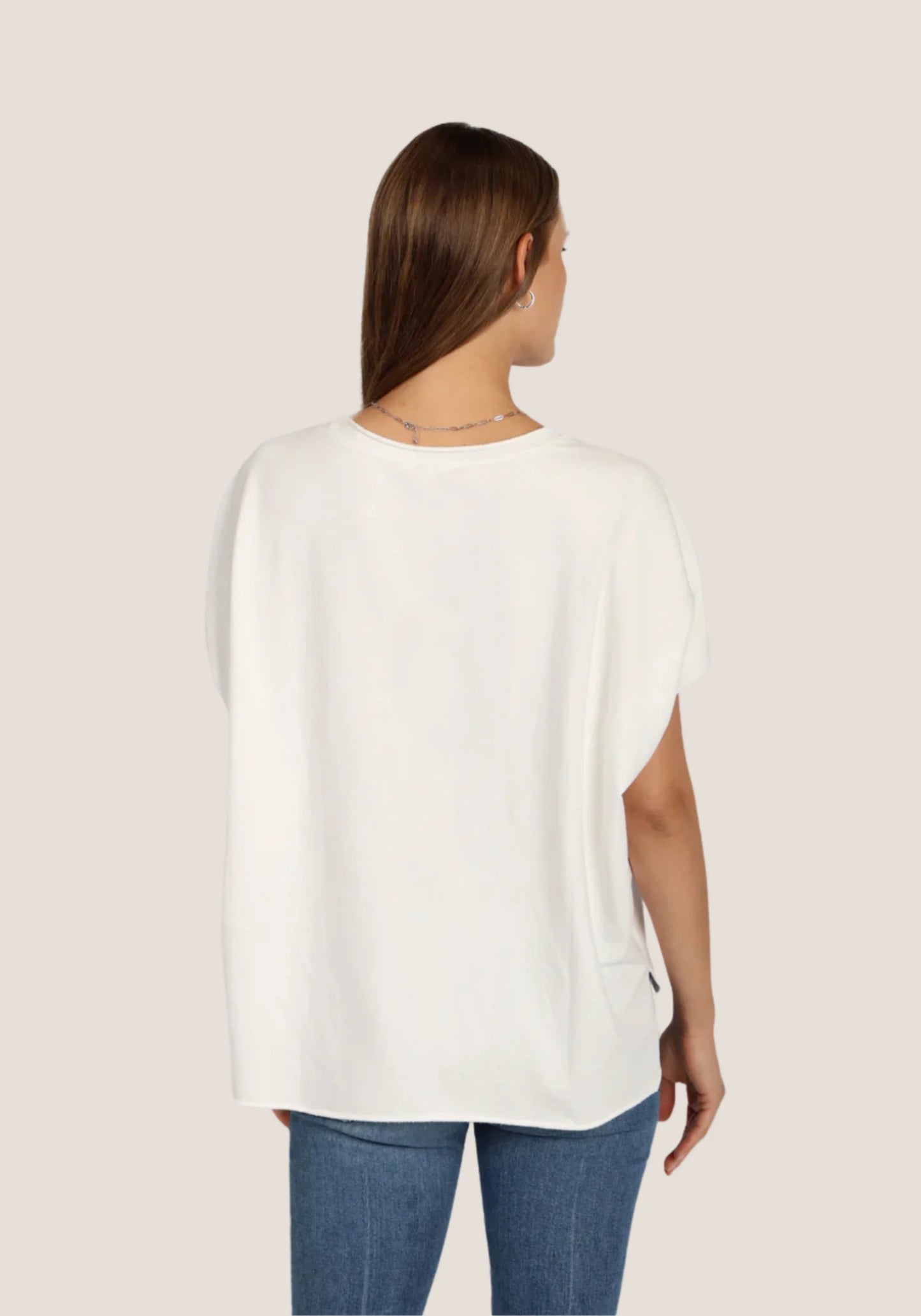 Dylan Caplet Top in White