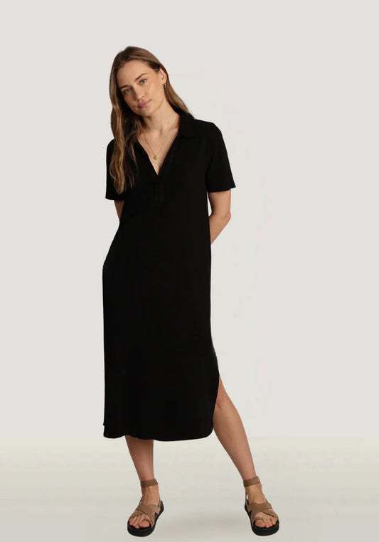 Dylan Carey Black Rib Dress