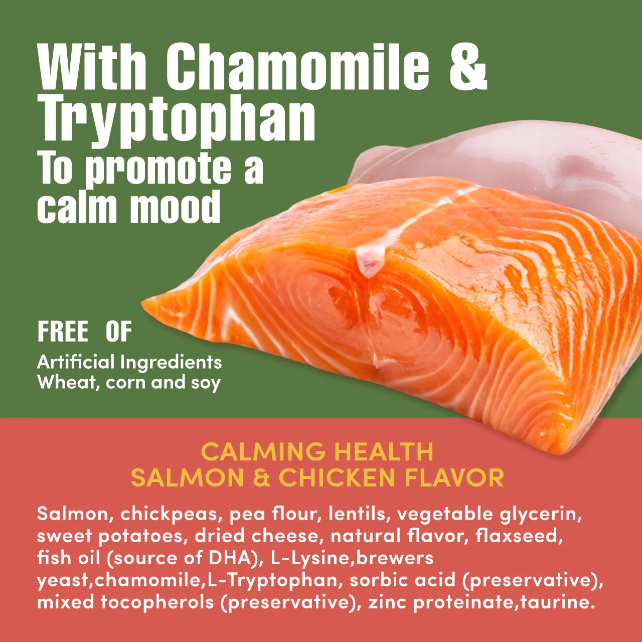 Get Naked Calming Health Functional Crunchy Treats for Cats- Salmon & Cheese Flavor