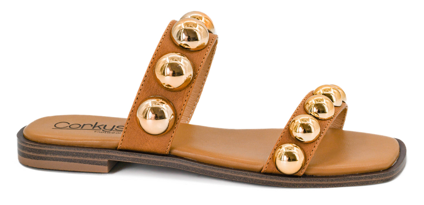 Corkys Catch A Buzz Sandal in Cognac