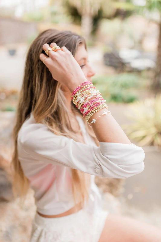 Coastal Grit Island Girl Pink Passion Stack