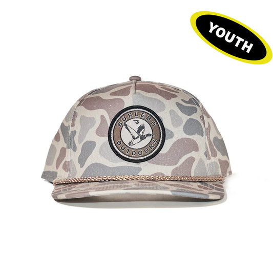 Burlebo Youth Circle Mallard Cap in Classic Deer Camo