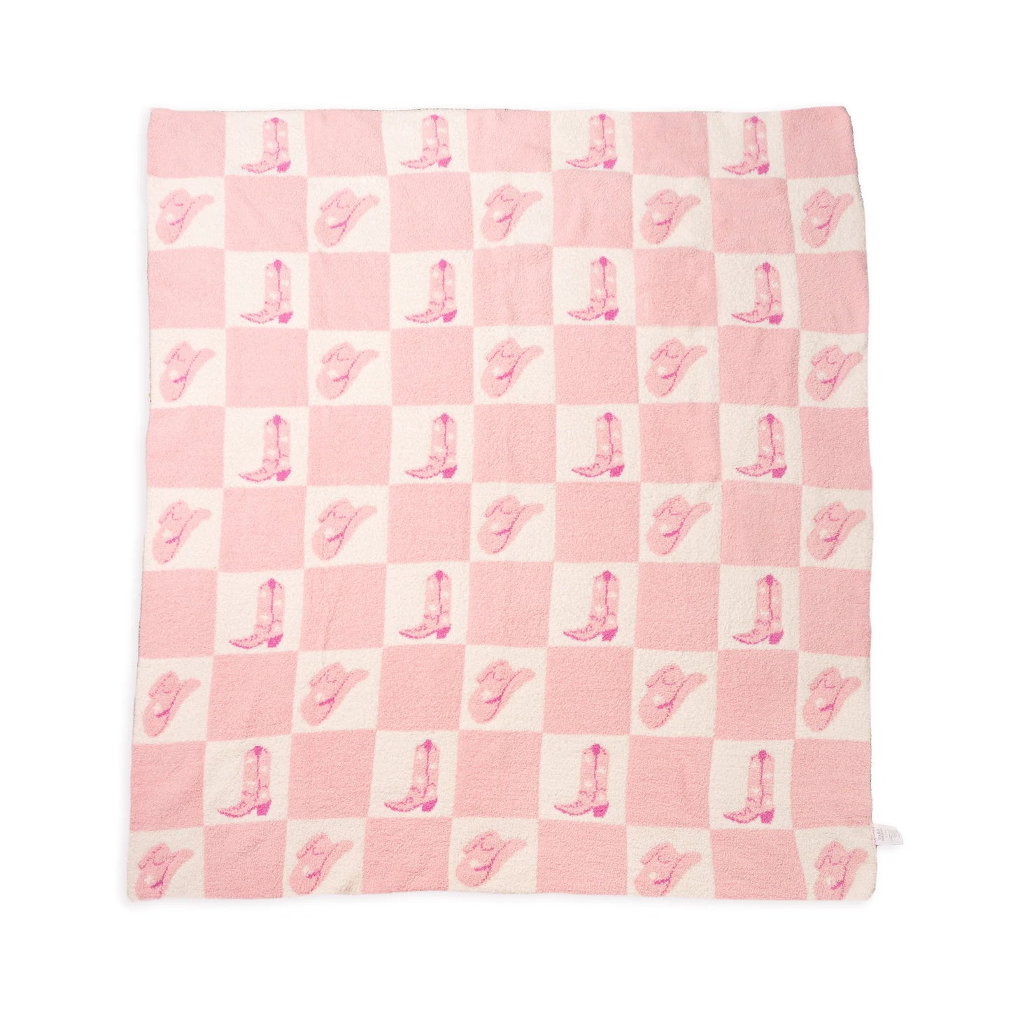 Pink Rodeo Checkered Blanket