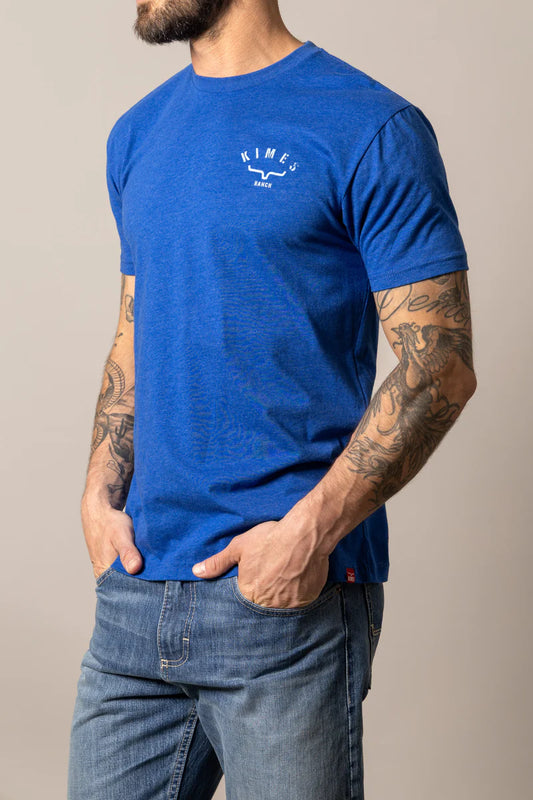 Kimes Ranch Cut Through T-Shirt in Marine Blue