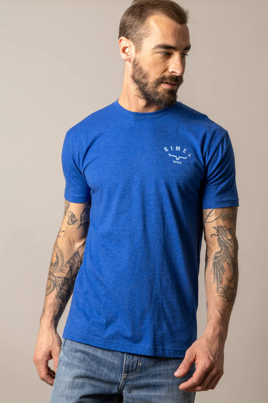 Kimes Ranch Cut Through T-Shirt in Marine Blue
