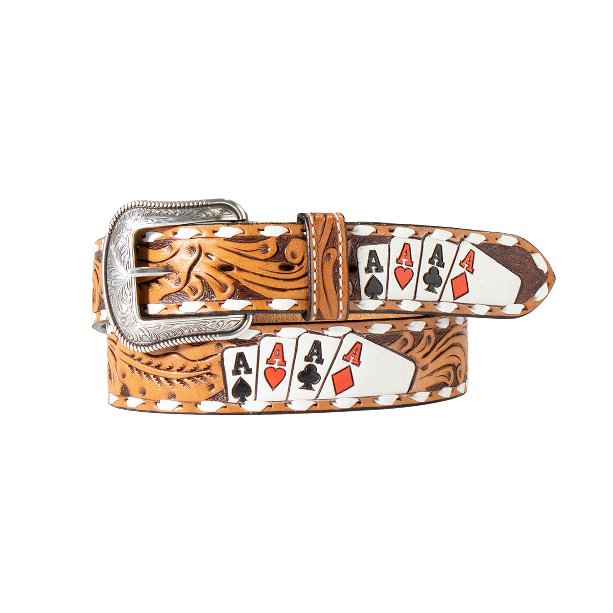 3D Hand Painted Ace Cards Belt