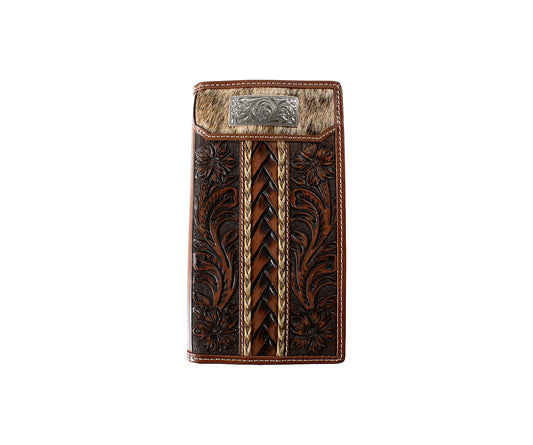 3D Brown Braided Horsehair Rodeo Style Wallet
