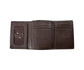 3D Brown Card Suits Trifold Wallet
