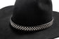 3D 7/8" Resin Checkered Hatband
