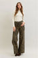 Judy Blue High Waist Retro Leopard Wide Leg Jeans
