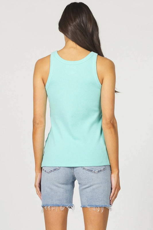 Dear John Tamia Tank in Pool Blue
