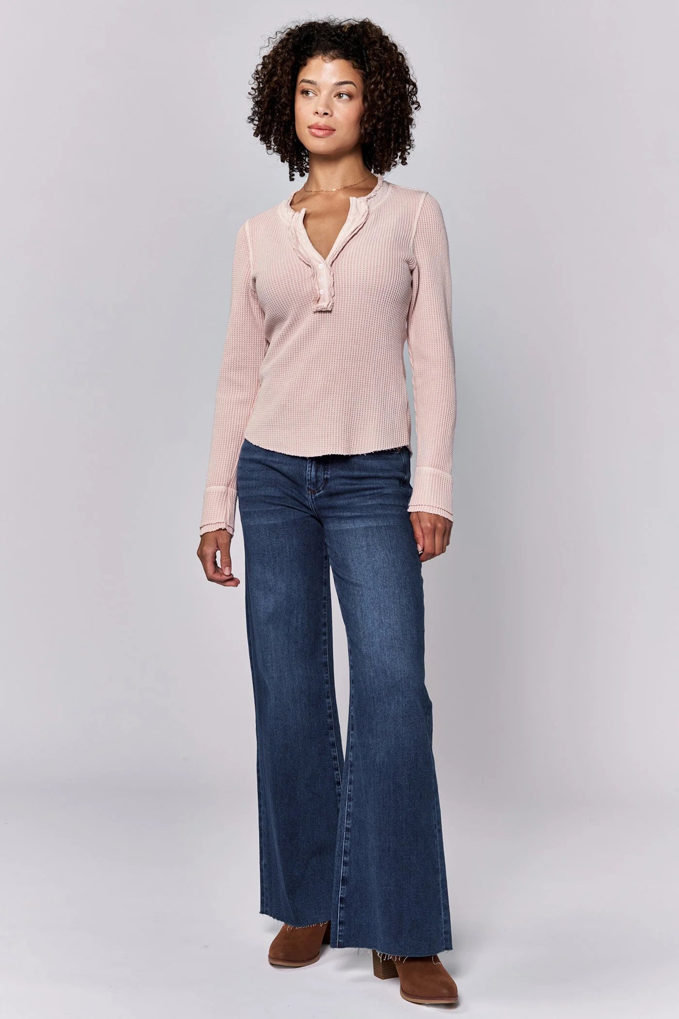 Dear John Denim Luna Thermal Top in Sepia Rose