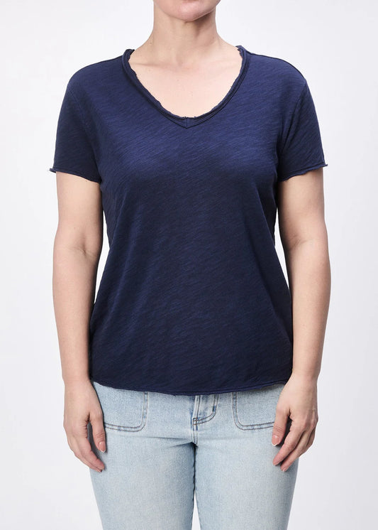 Dear John Vanya Tee in Black Iris