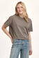 Dear John Maddox Boyfriend Charcoal Jersey Top