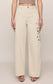Z Supply The Show Off Denim High Rise Bowed in Soapstone