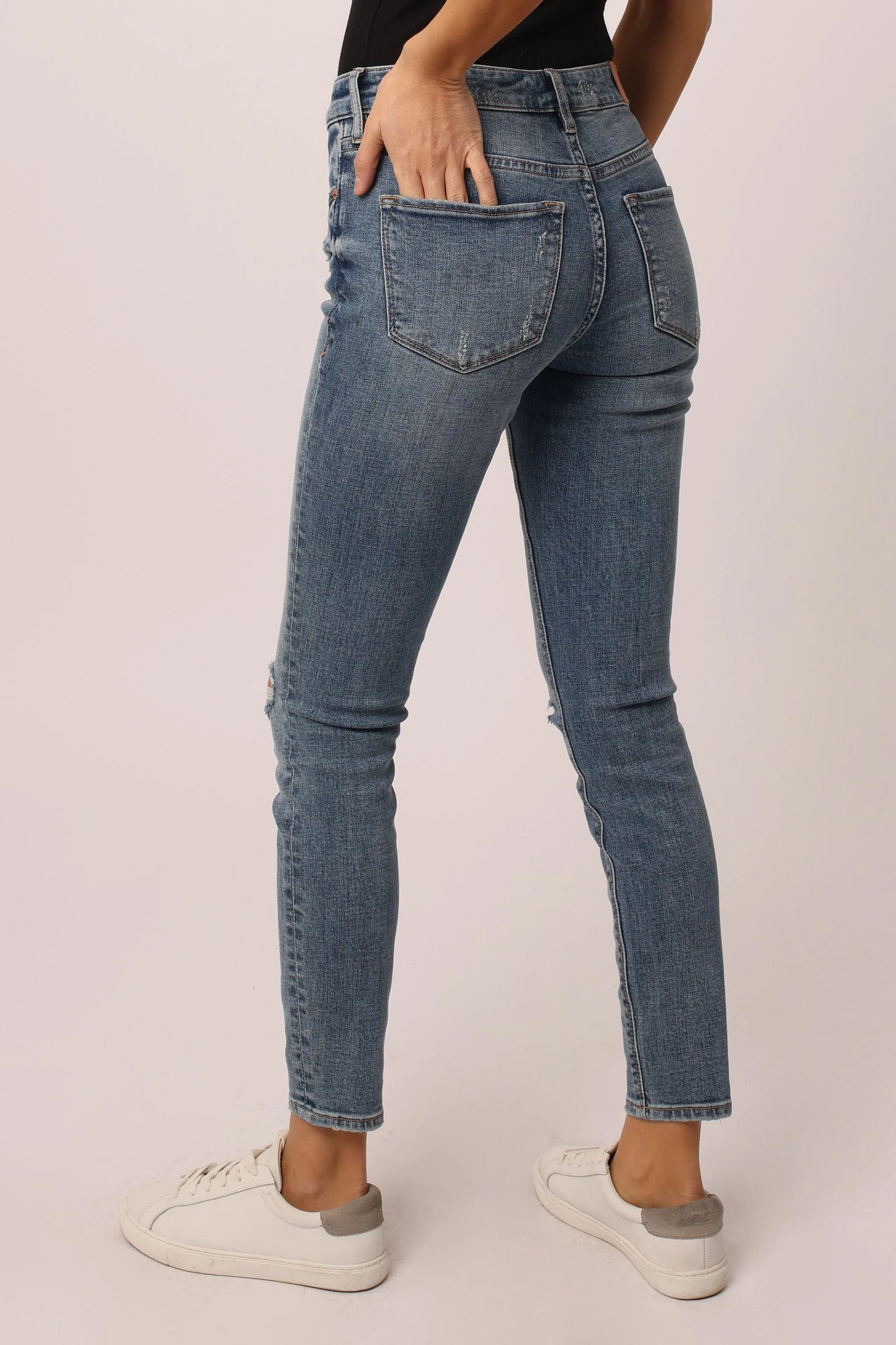 Gisele High Rise Ankle Skinny Jeans