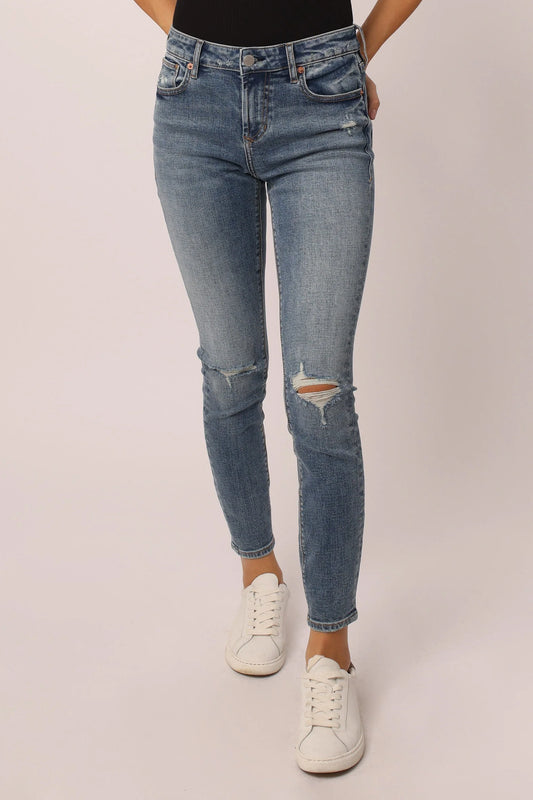 Gisele High Rise Ankle Skinny Jeans