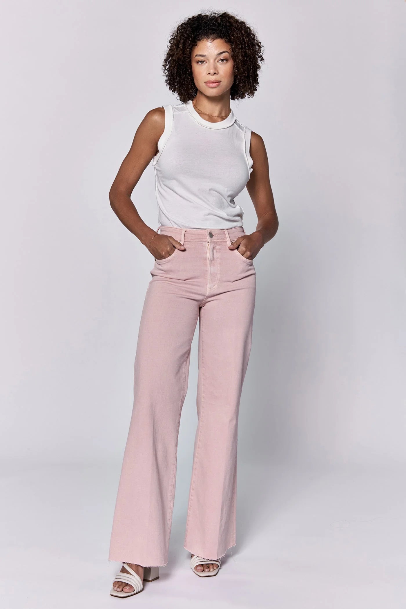 Dear John Denim Fiona Wide Leg Jean in Sepia Rose