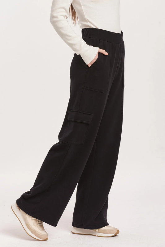 Dear John Denim Becca High Rise Black Cargo Pants