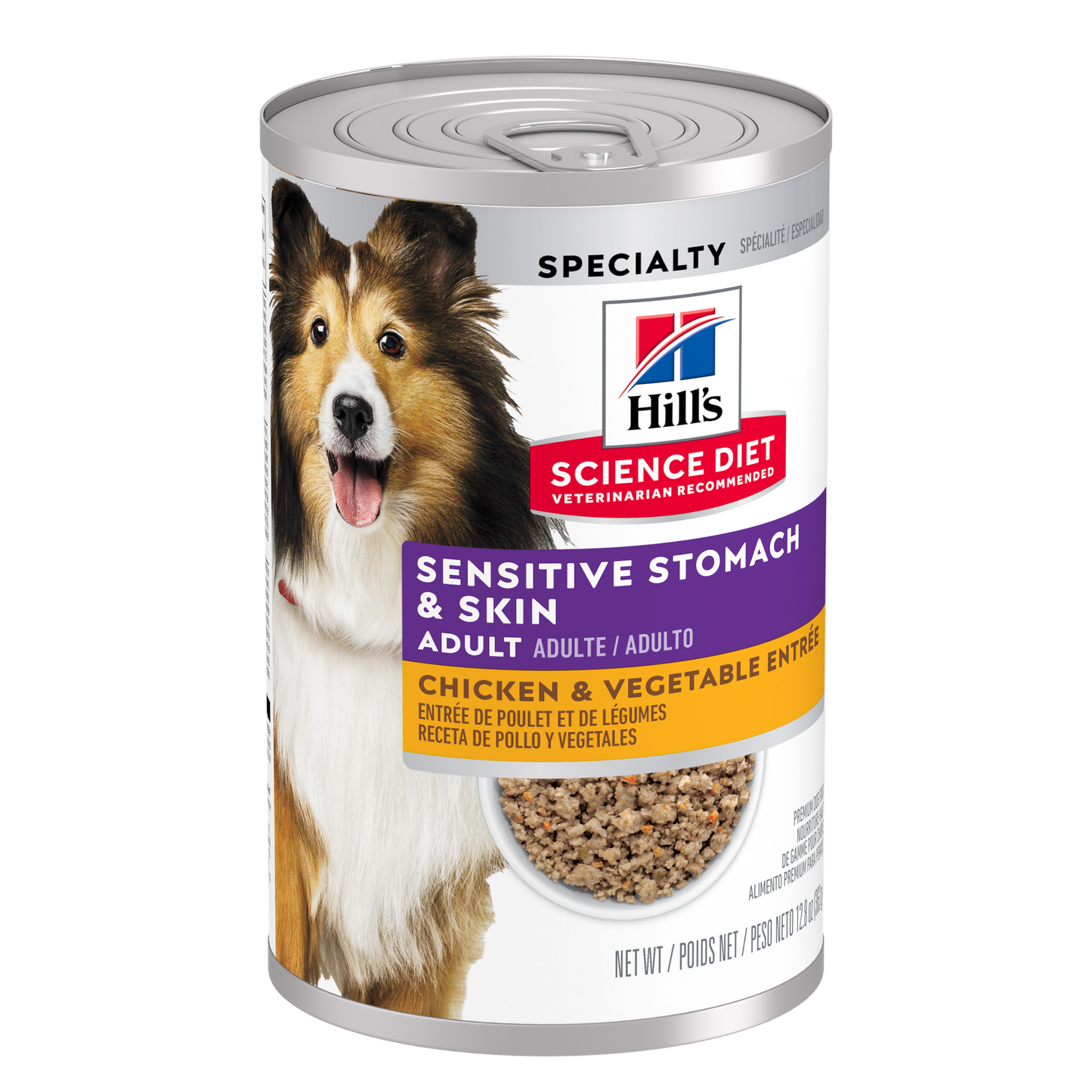 Hill's Science Diet Adult Sensitive Stomach & Skin Chicken & Vegetable Entrée Dog Food