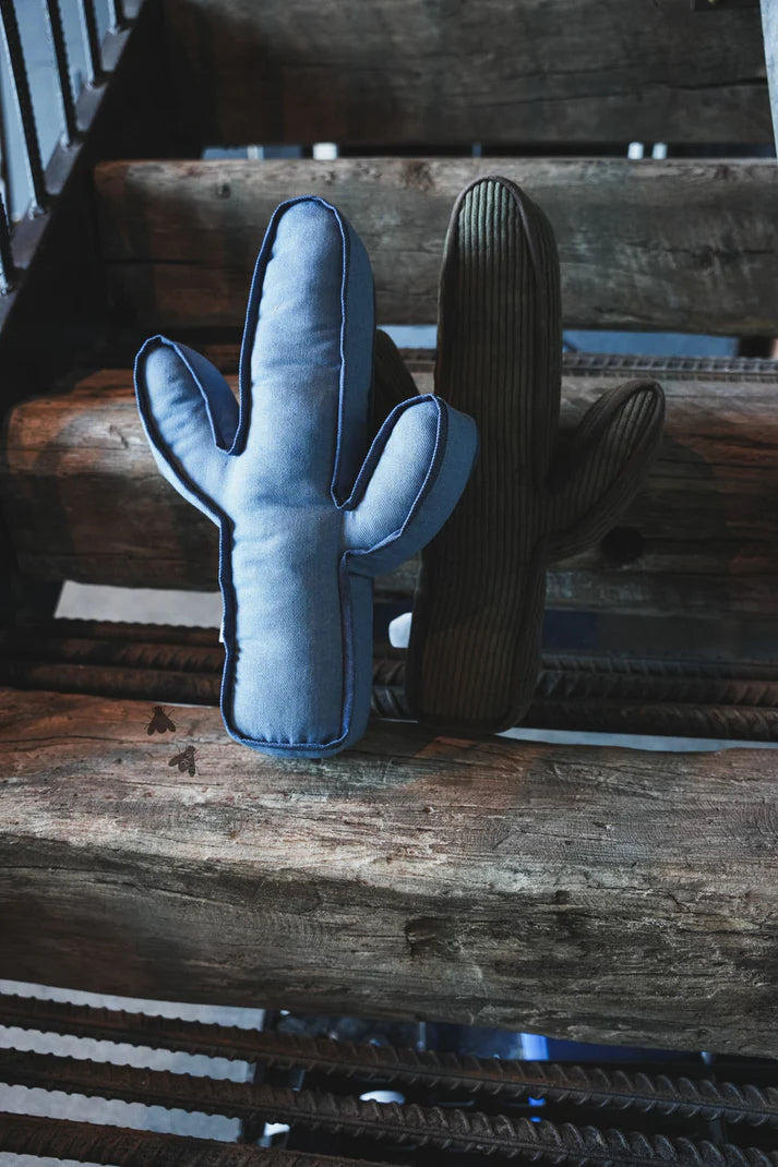 2 Fly Co. Kick a Cactus Denim Pillow