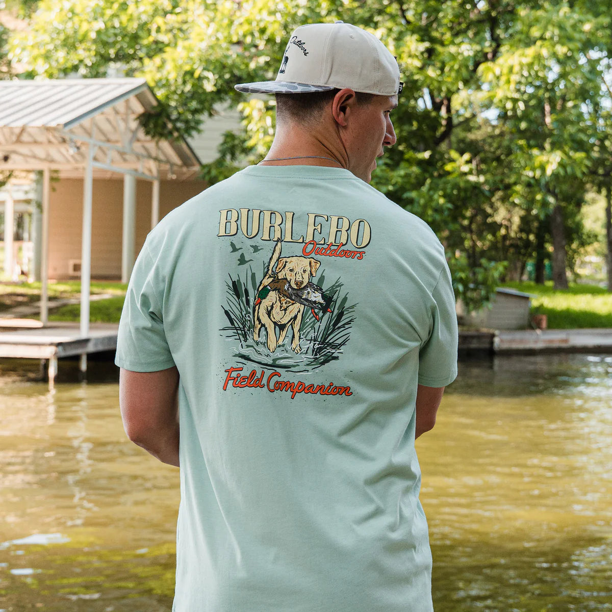 Burlebo Short Sleeve Tee in Field Companion Sage