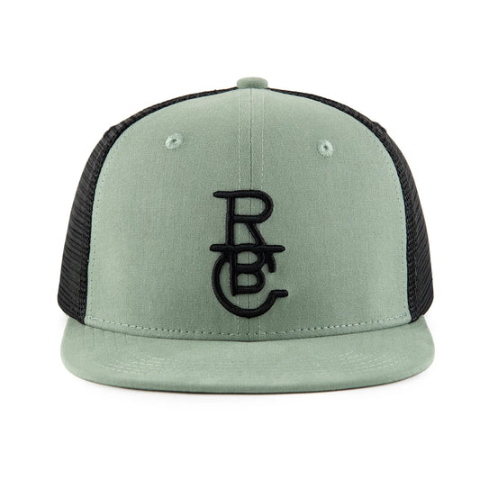 Raised By Coyotes Army Green Trucker Hat