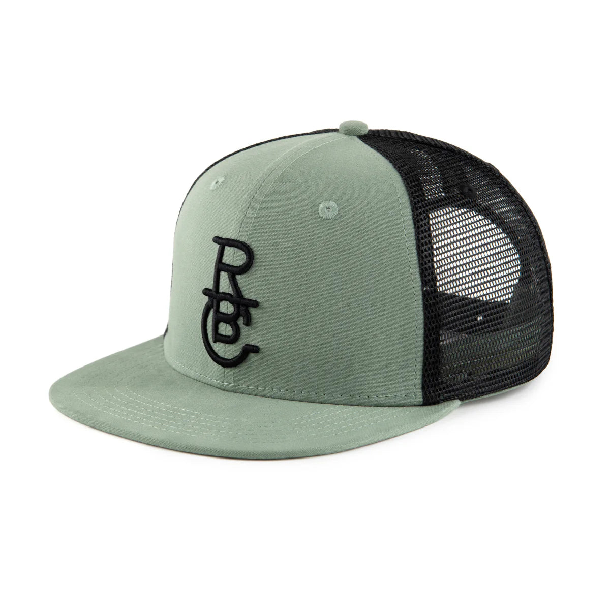 Raised By Coyotes Army Green Trucker Hat