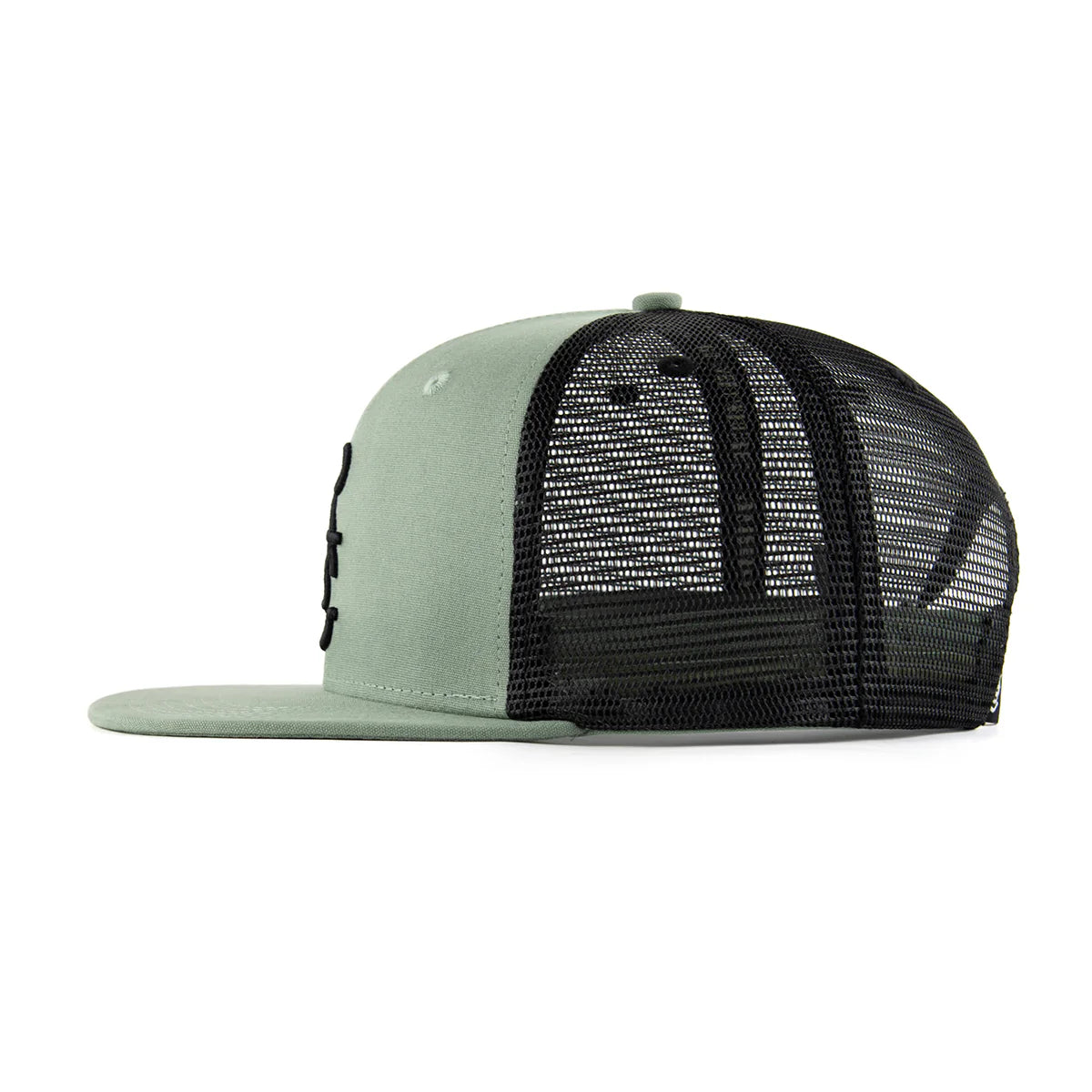 Raised By Coyotes Army Green Trucker Hat