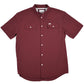 Ferrell Men's Maroon Short Sleeve Snap Shirt